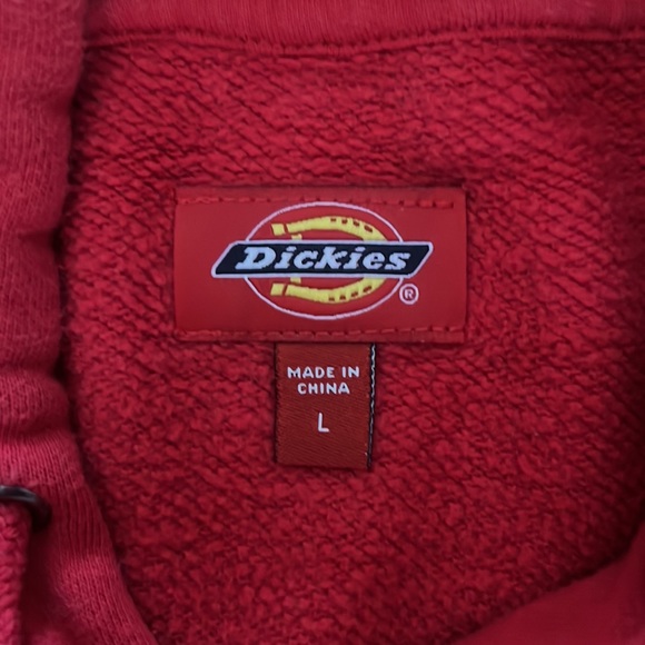 Red Dickies hooded sweatshirt - Picture 3 of 4